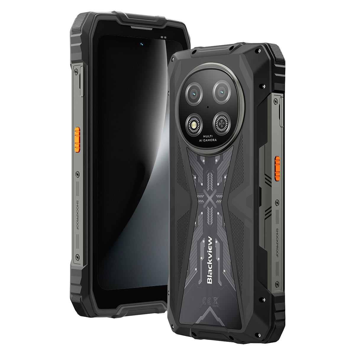 Blackview ROCK 2 6.67-inch 120Hz Display UNISOC T8100 5G 6nm Octa-core 15000mAh 16MP+13MP AI Camera Rugged 5G Phone