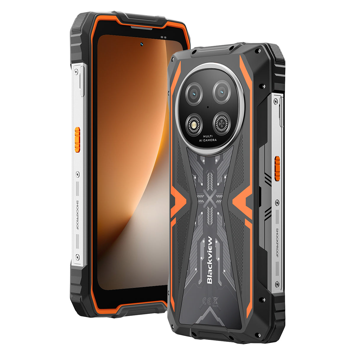 Blackview ROCK 2 6.67-inch 120Hz Display UNISOC T8100 5G 6nm Octa-core 15000mAh 16MP+13MP AI Camera Rugged 5G Phone