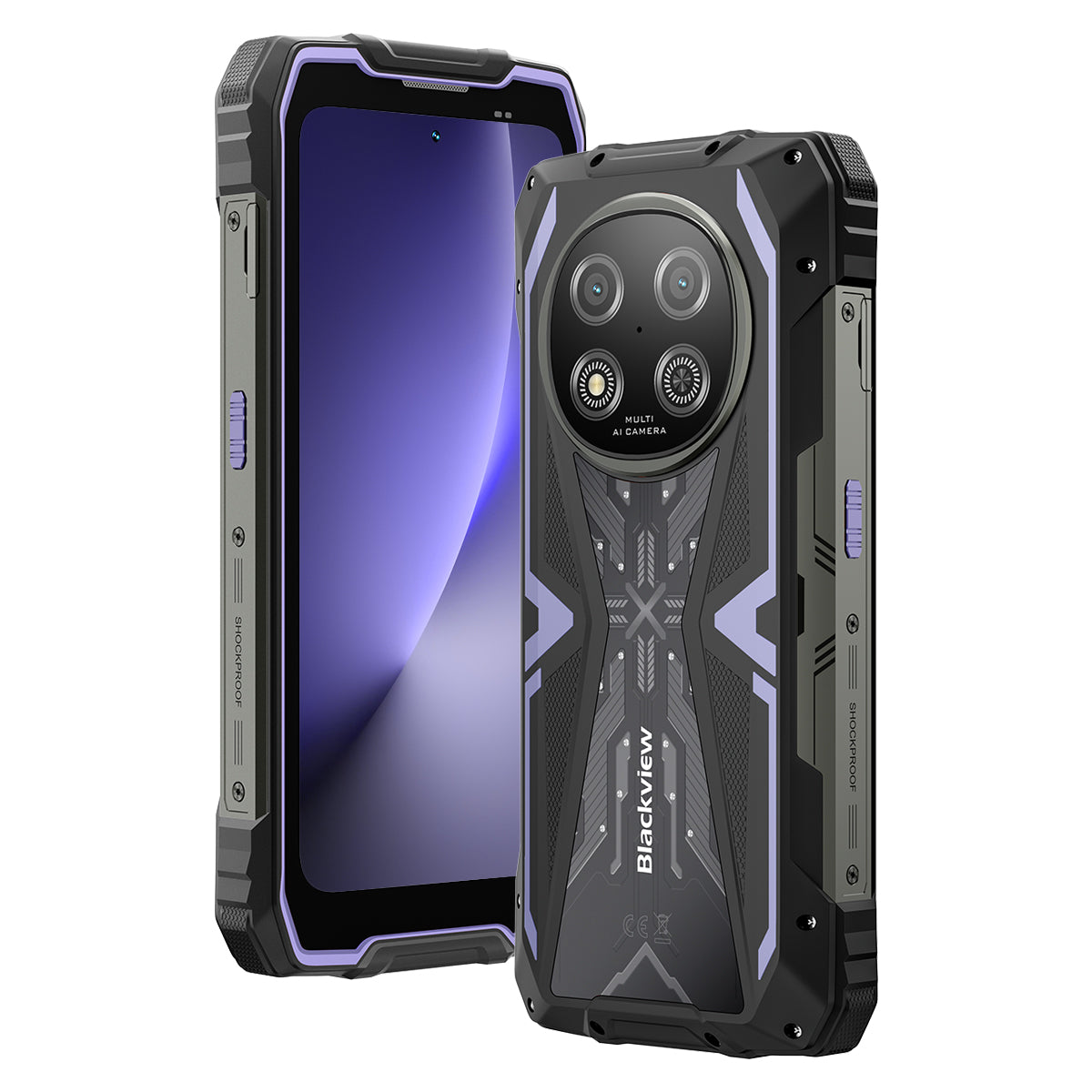 Blackview ROCK 2 6.67-inch 120Hz Display UNISOC T8100 5G 6nm Octa-core 15000mAh 16MP+13MP AI Camera Rugged 5G Phone