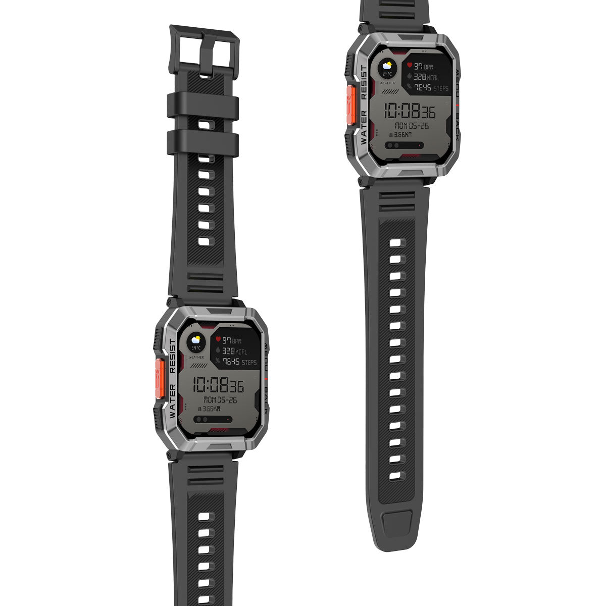 Oscal T1 2.01-inch 900mAh LED Flashlight Compass IP68 Outdoor Smart Watch