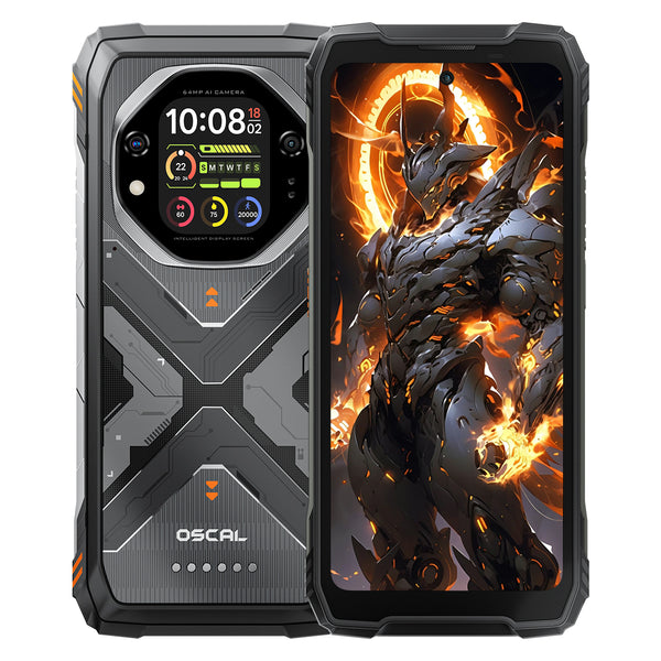 Oscal TANK 1 6,78" 120Hz Haupt- & 2,01" Sekundärdisplay 20000mAh 170LM Taschenlampe & Nachtsichtkamera 5G KI Robusttelefon
