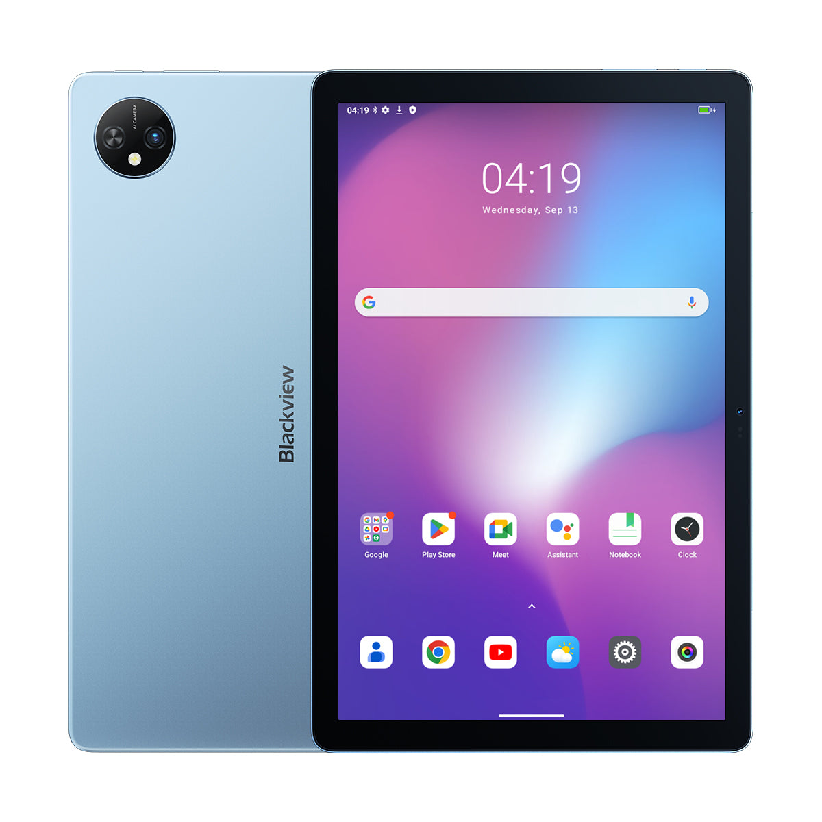 Blackview Tab 10 Wifi 10,1" MediaTek MT8788 Octa-Core 8GB+256GB 7680mAh Stylus Pen Android 5G Wifi Tablet PC 