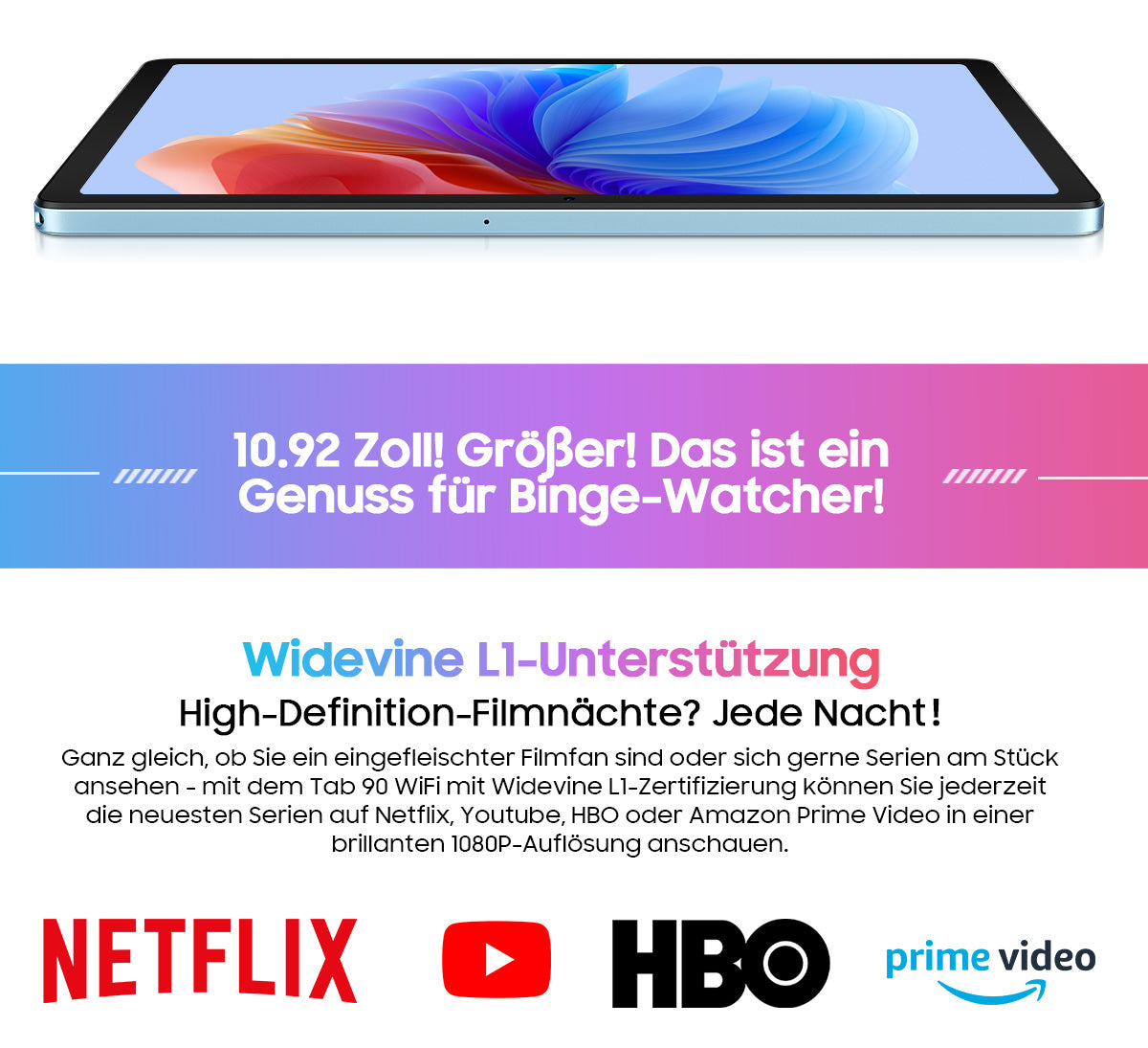 Blackview Tab 90 WiFi 10,92-Zoll Android Tablet-PC