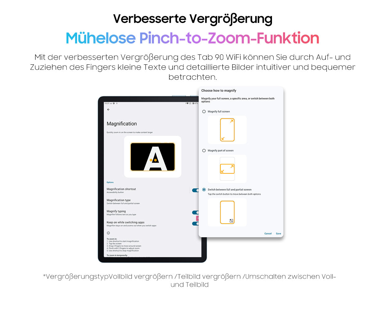 Blackview Tab 90 WiFi 10,92-Zoll Android Tablet-PC
