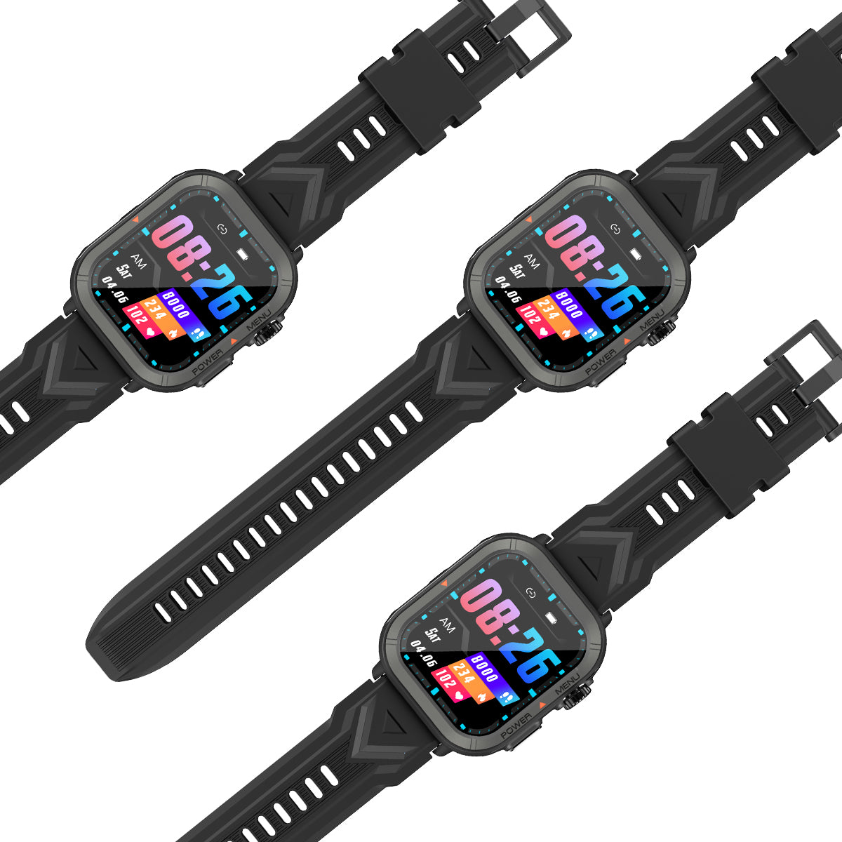 Blackview W30 10 Meter wasserdichte, coole Sport- und Fitness-Smartwatch 