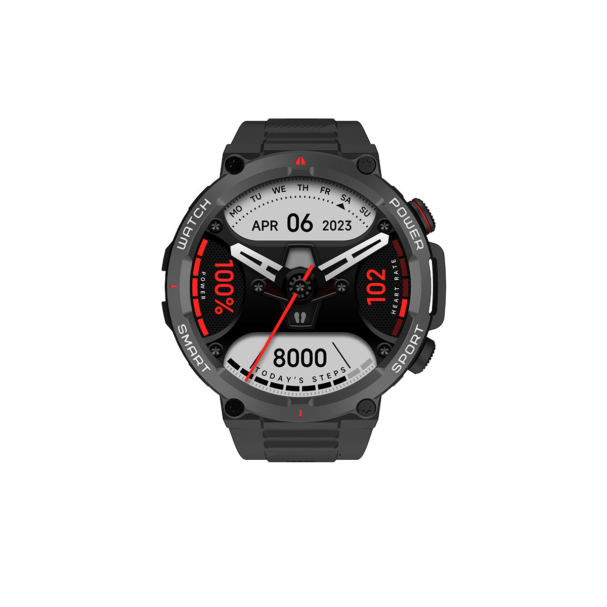 Blackview W50 10 Meter wasserdichte, stilvolle Sport- und Fitness-Smartwatch 