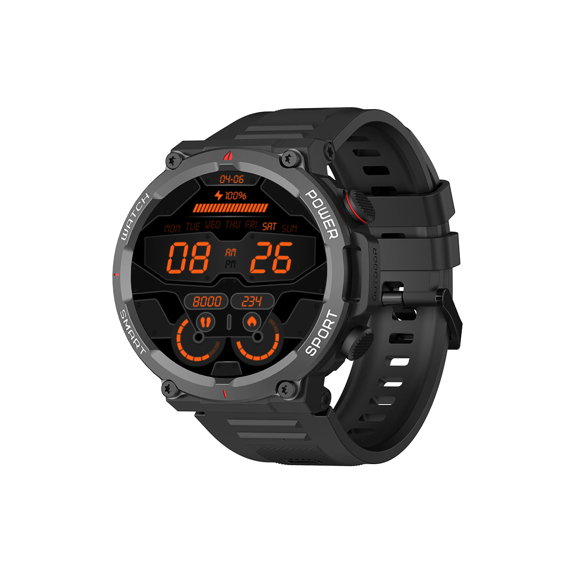 Blackview W50 10 Meter wasserdichte, stilvolle Sport- und Fitness-Smartwatch 
