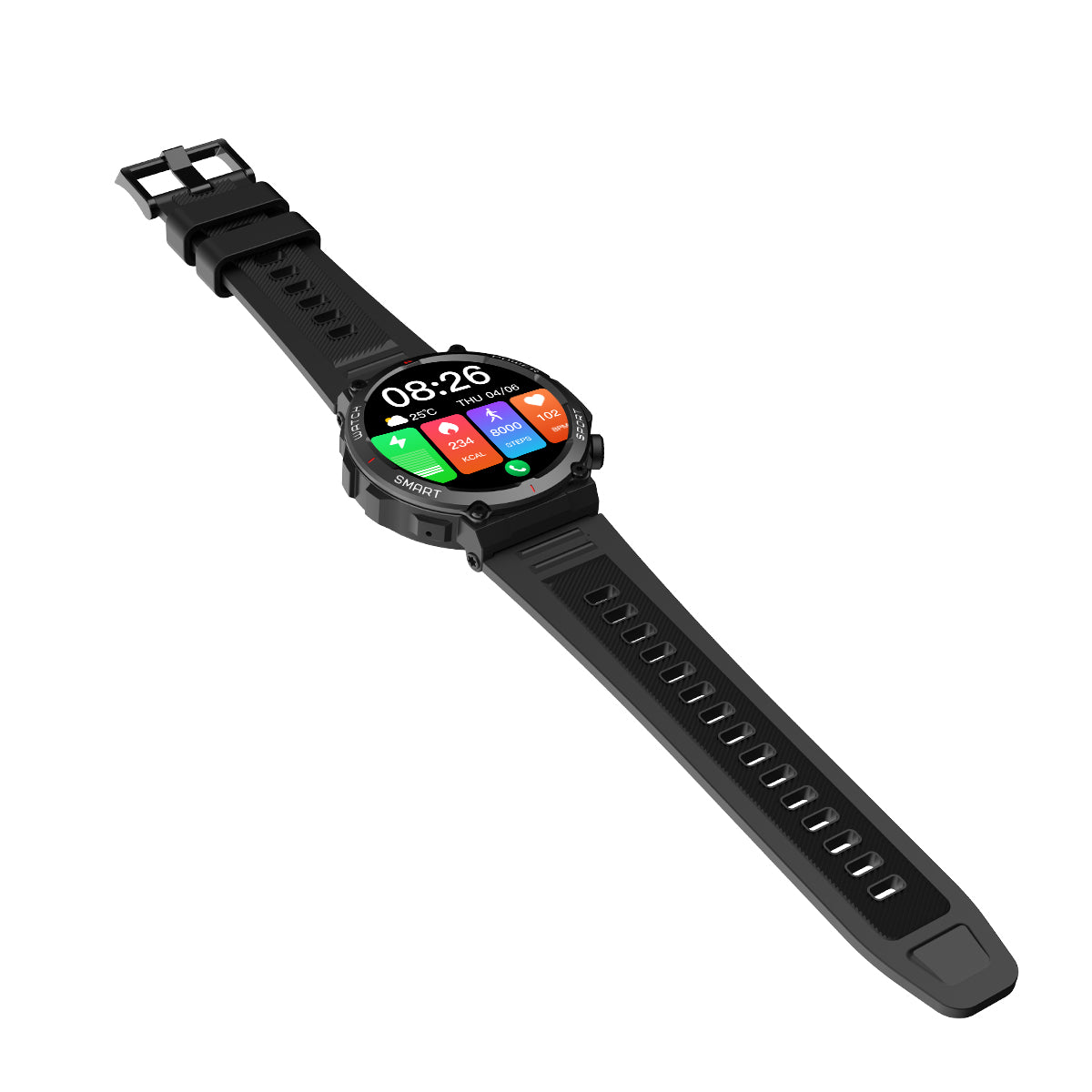 Blackview W50 10 Meter wasserdichte, stilvolle Sport- und Fitness-Smartwatch 