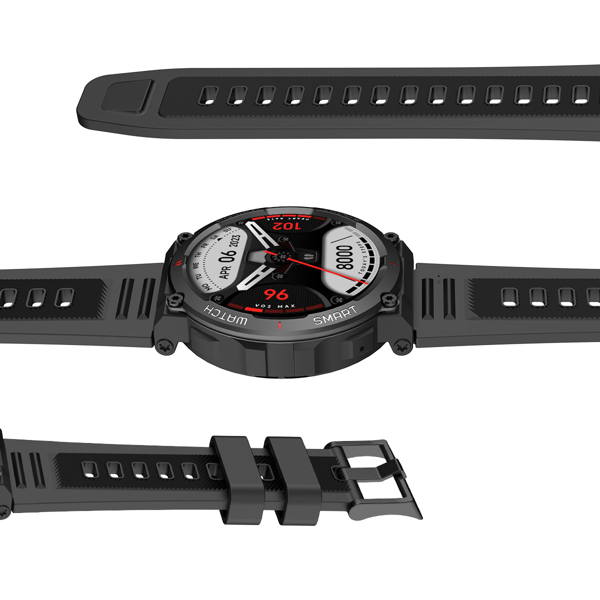 Blackview W50 10 Meter wasserdichte, stilvolle Sport- und Fitness-Smartwatch 
