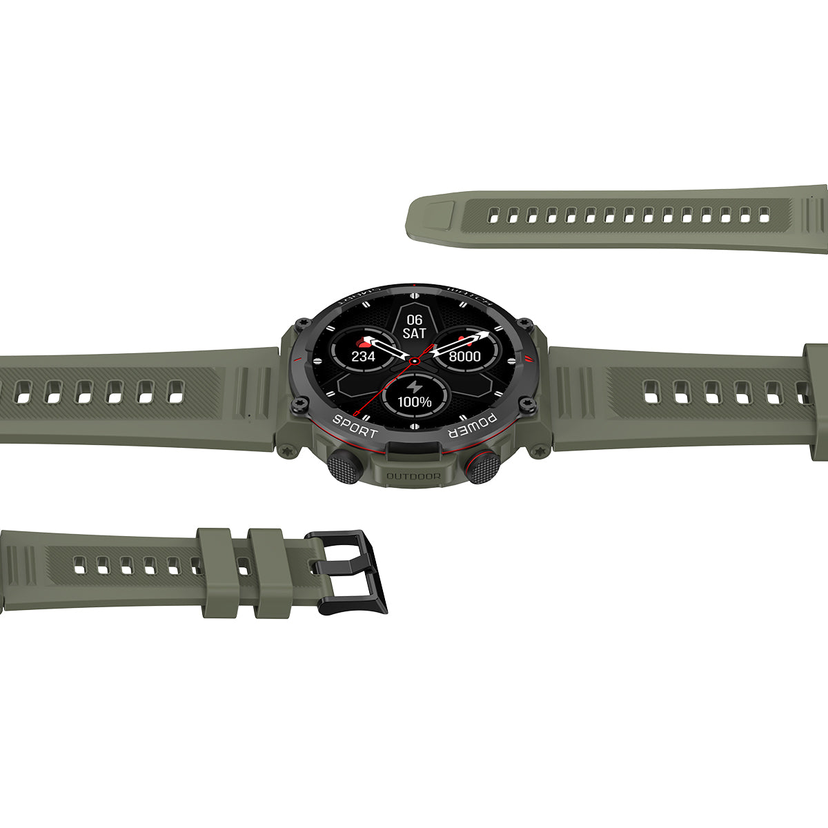 Blackview W50 10 Meter wasserdichte, stilvolle Sport- und Fitness-Smartwatch 