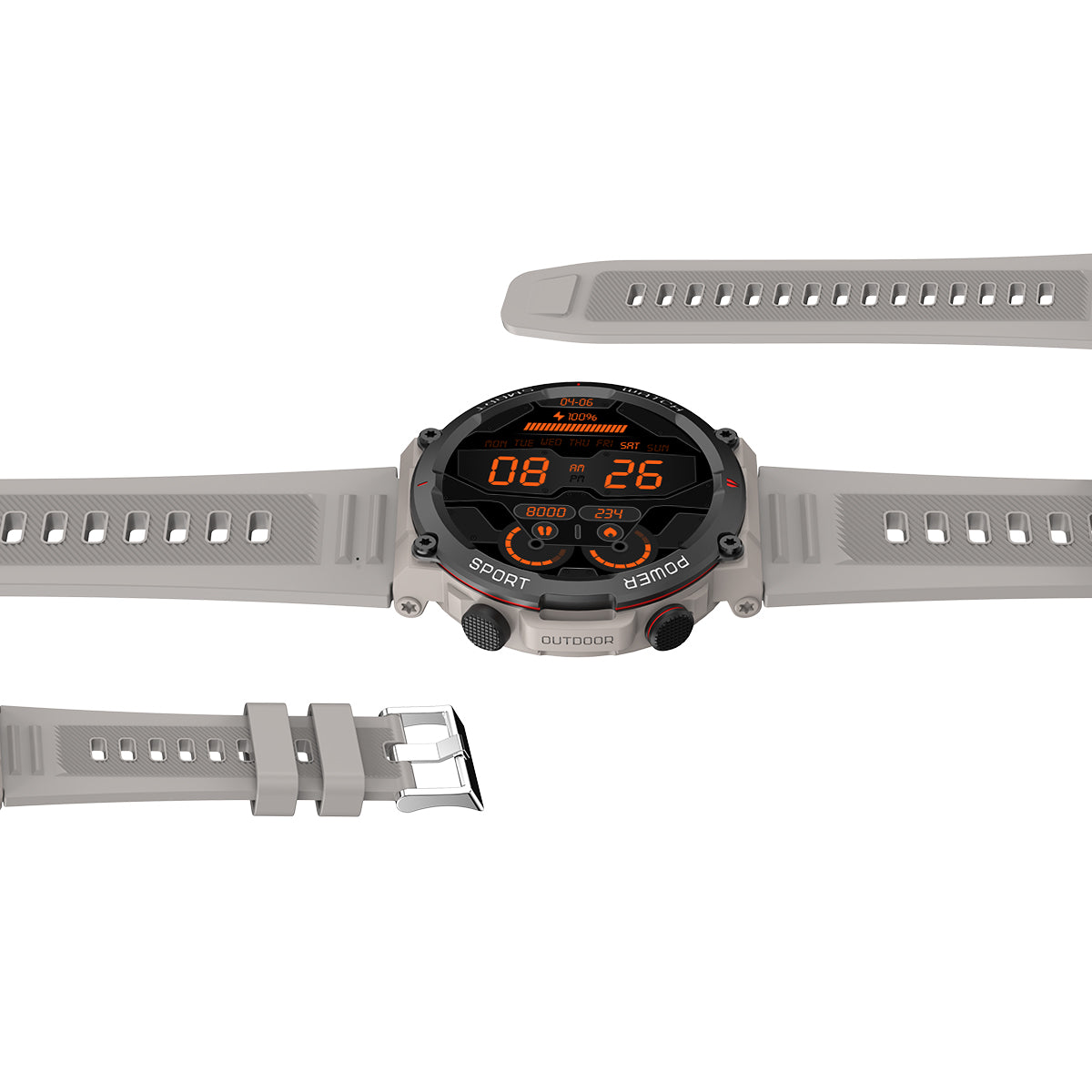 Blackview W50 10 Meter wasserdichte, stilvolle Sport- und Fitness-Smartwatch 
