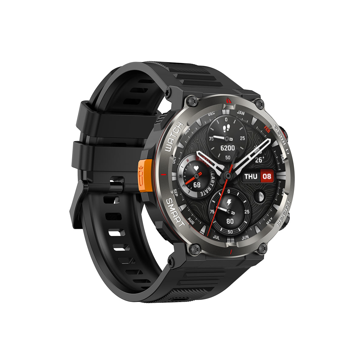 Blackview W50 Pro 1,45" IP68 wasserdichte LED-Taschenlampe Robuste Smart Watch 