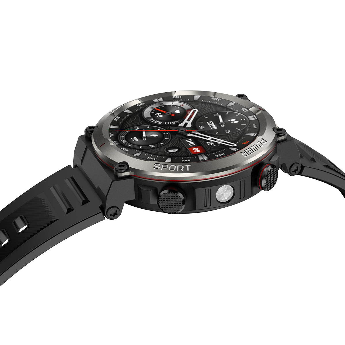 Blackview W50 Pro 1,45" IP68 wasserdichte LED-Taschenlampe Robuste Smart Watch 
