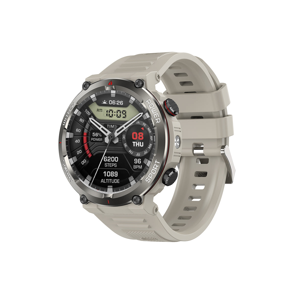 Blackview W50 Pro 1,45" IP68 wasserdichte LED-Taschenlampe Robuste Smart Watch 