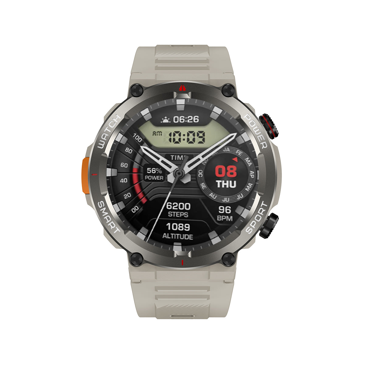 Blackview W50 Pro 1,45" IP68 wasserdichte LED-Taschenlampe Robuste Smart Watch 