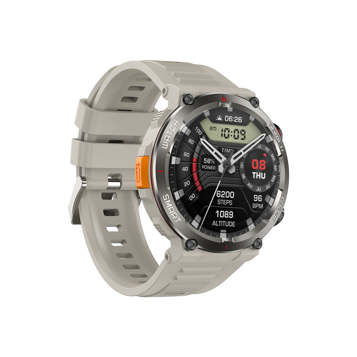 Blackview W50 Pro 1,45" IP68 wasserdichte LED-Taschenlampe Robuste Smart Watch 