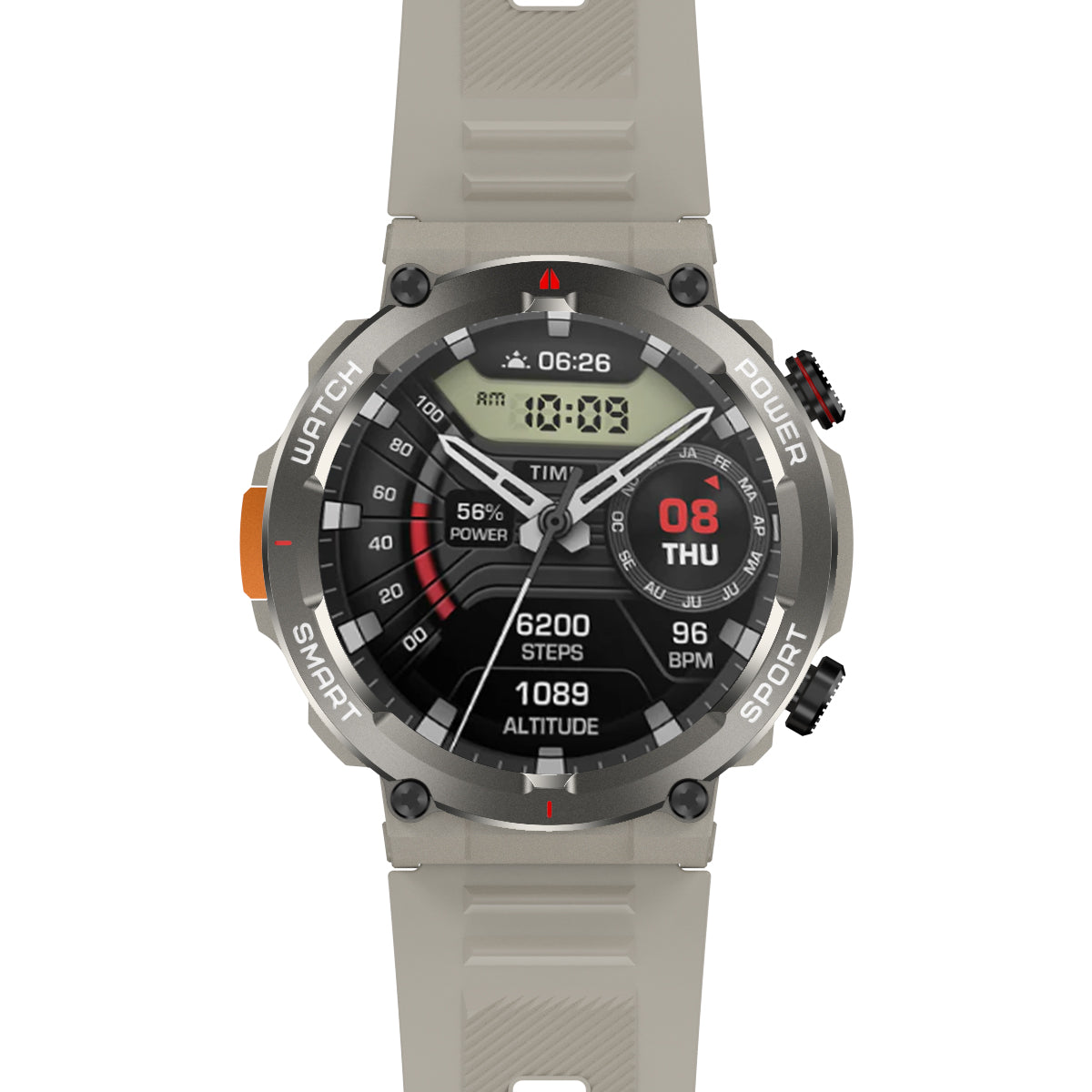 Blackview W50 Pro 1,45" IP68 wasserdichte LED-Taschenlampe Robuste Smart Watch 