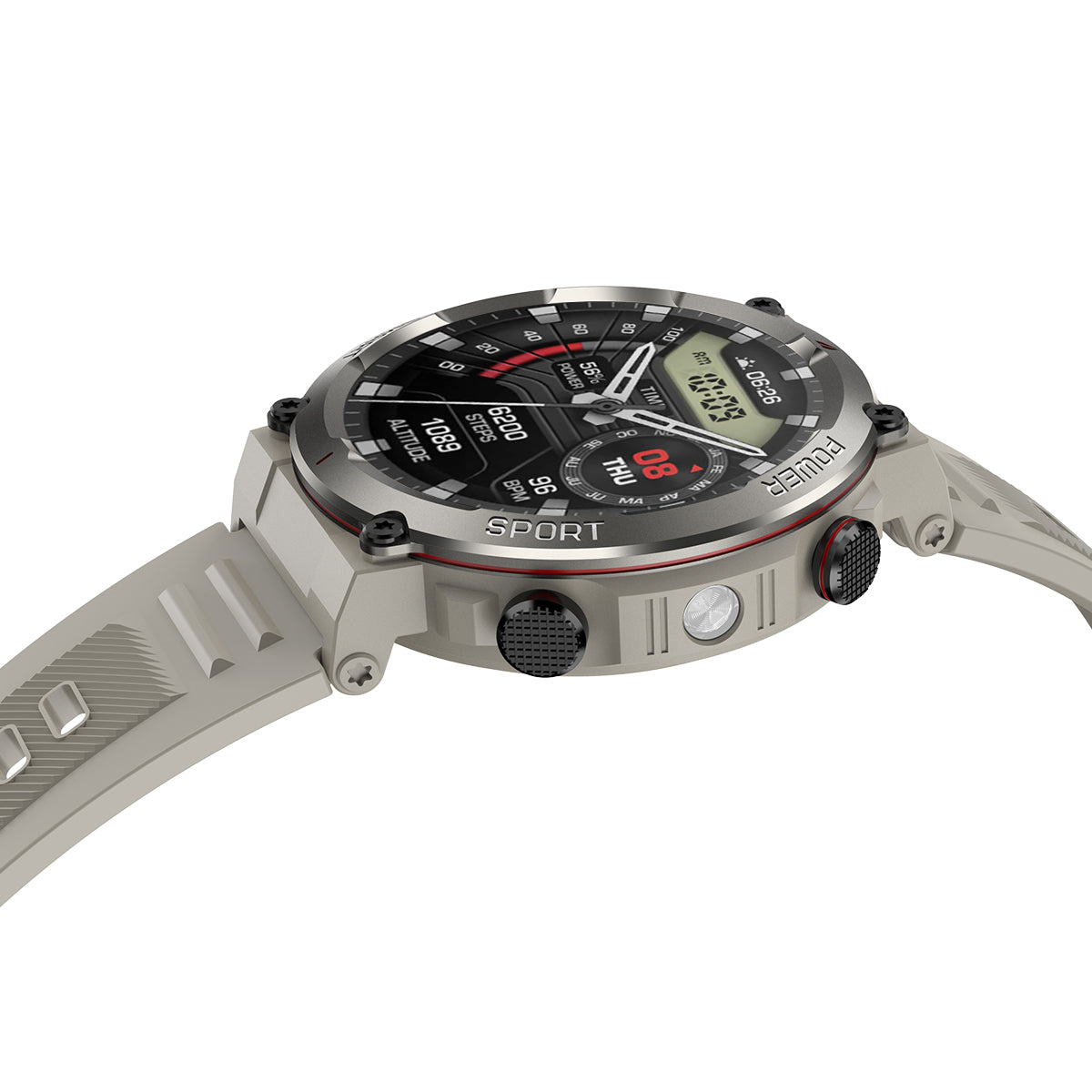 Blackview W50 Pro 1,45" IP68 wasserdichte LED-Taschenlampe Robuste Smart Watch 
