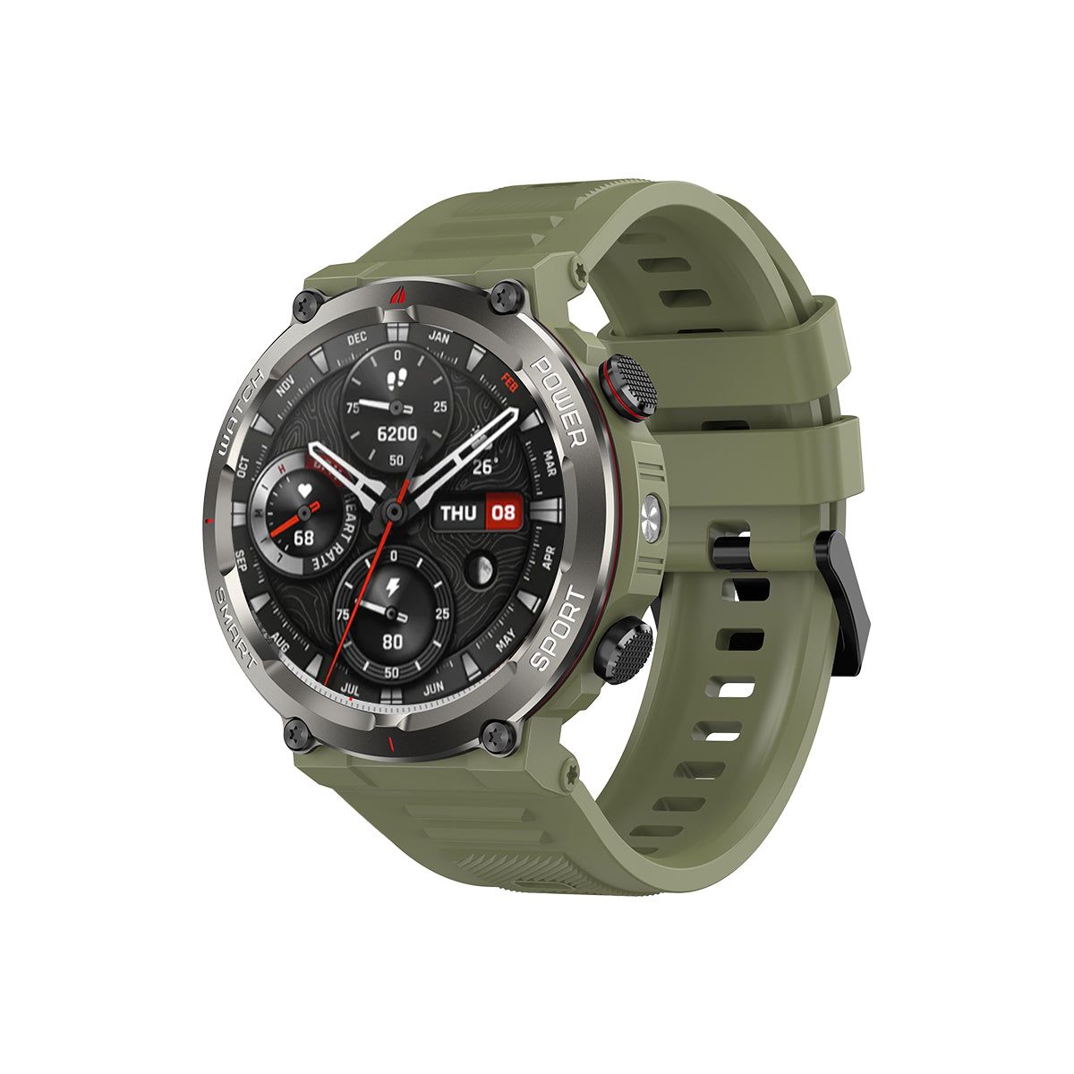 Blackview W50 Pro 1,45" IP68 wasserdichte LED-Taschenlampe Robuste Smart Watch 