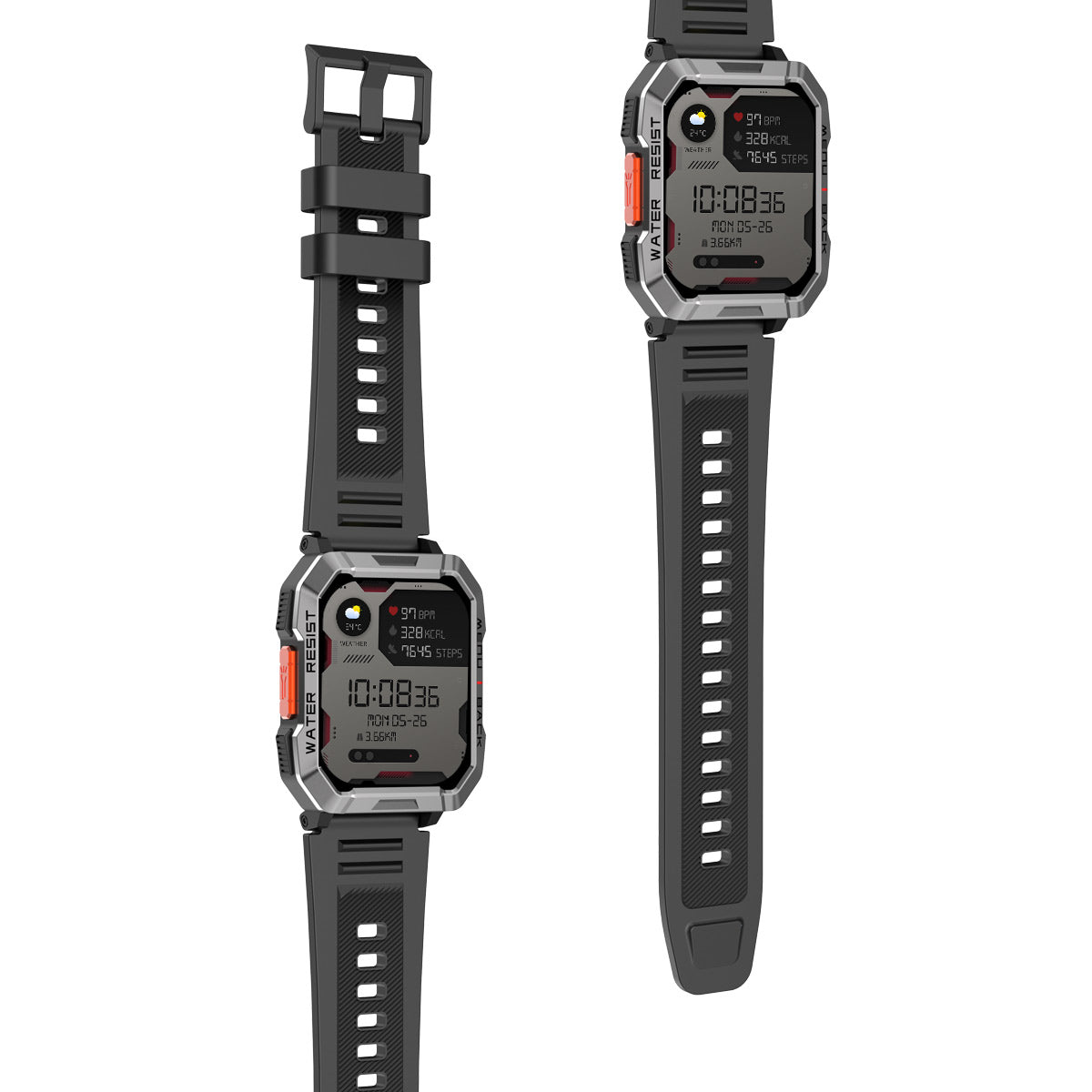 Blackview W60 2,01 Zoll 900 mAh LED-Taschenlampe Campass Outdoor-Smartwatch 
