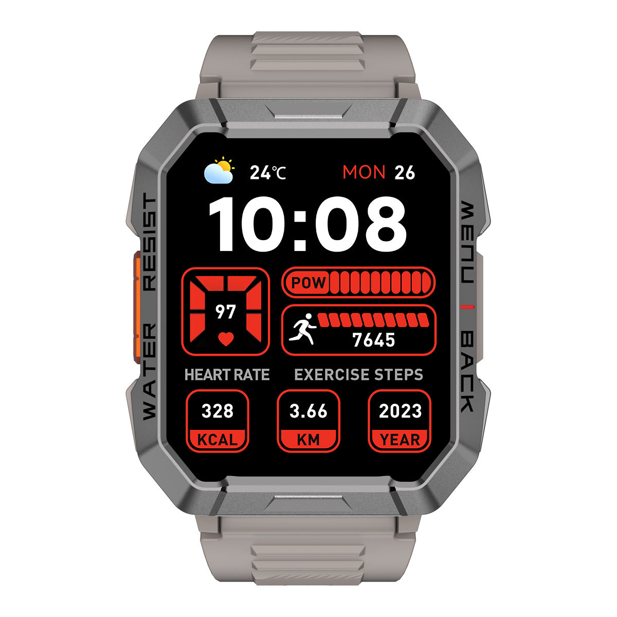 Blackview W60 2,01 Zoll 900 mAh LED-Taschenlampe Campass Outdoor-Smartwatch 