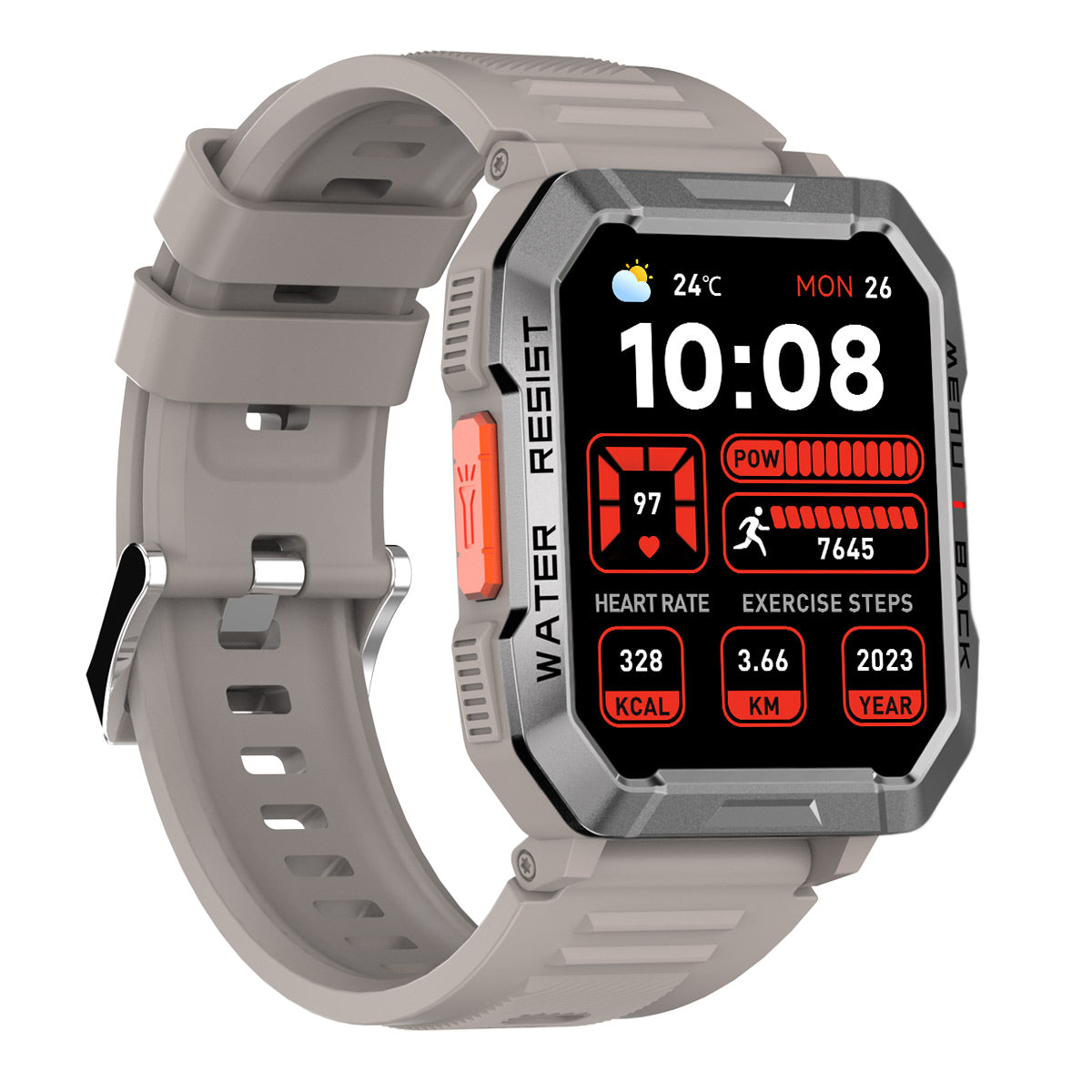 Blackview W60 2,01 Zoll 900 mAh LED-Taschenlampe Campass Outdoor-Smartwatch 