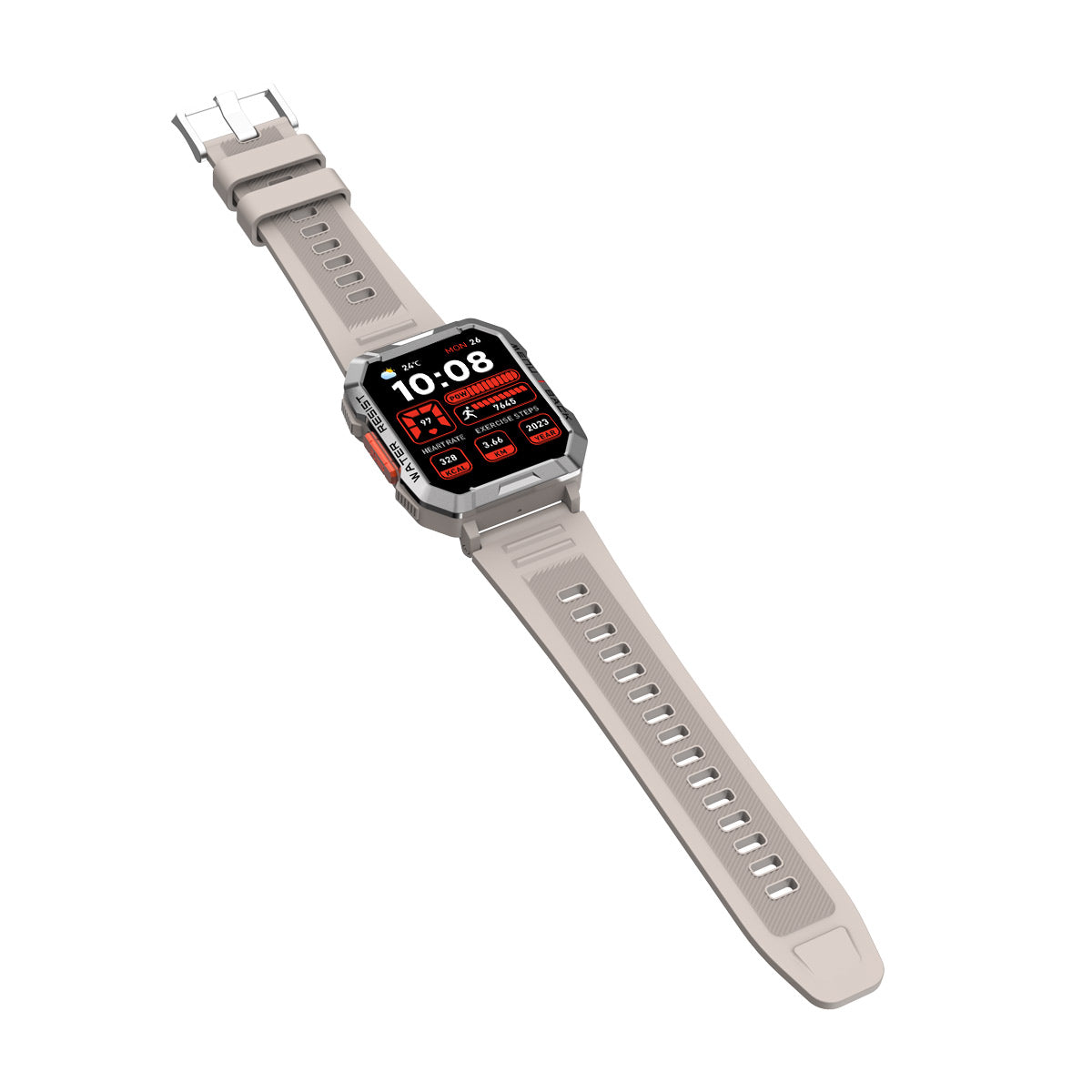 Blackview W60 2,01 Zoll 900 mAh LED-Taschenlampe Campass Outdoor-Smartwatch 