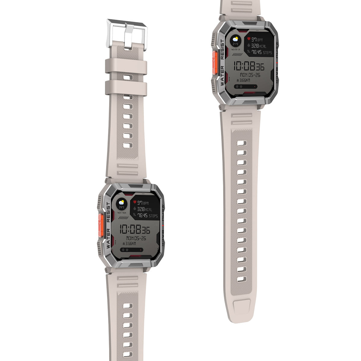 Blackview W60 2,01 Zoll 900 mAh LED-Taschenlampe Campass Outdoor-Smartwatch 