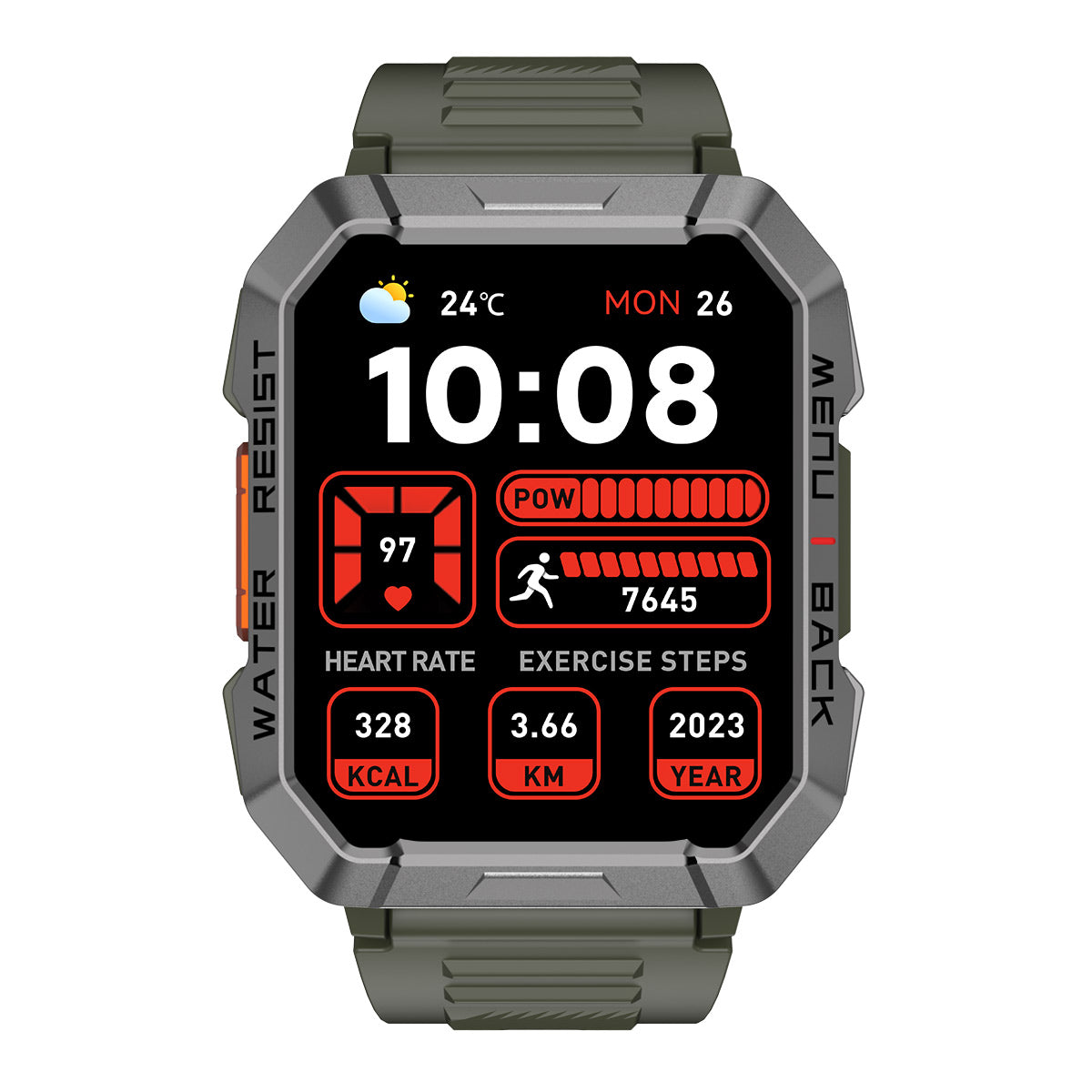 Blackview W60 2,01 Zoll 900 mAh LED-Taschenlampe Campass Outdoor-Smartwatch 