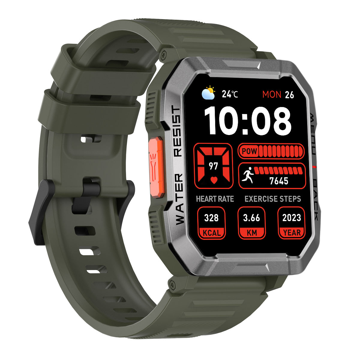 Blackview W60 2,01 Zoll 900 mAh LED-Taschenlampe Campass Outdoor-Smartwatch 