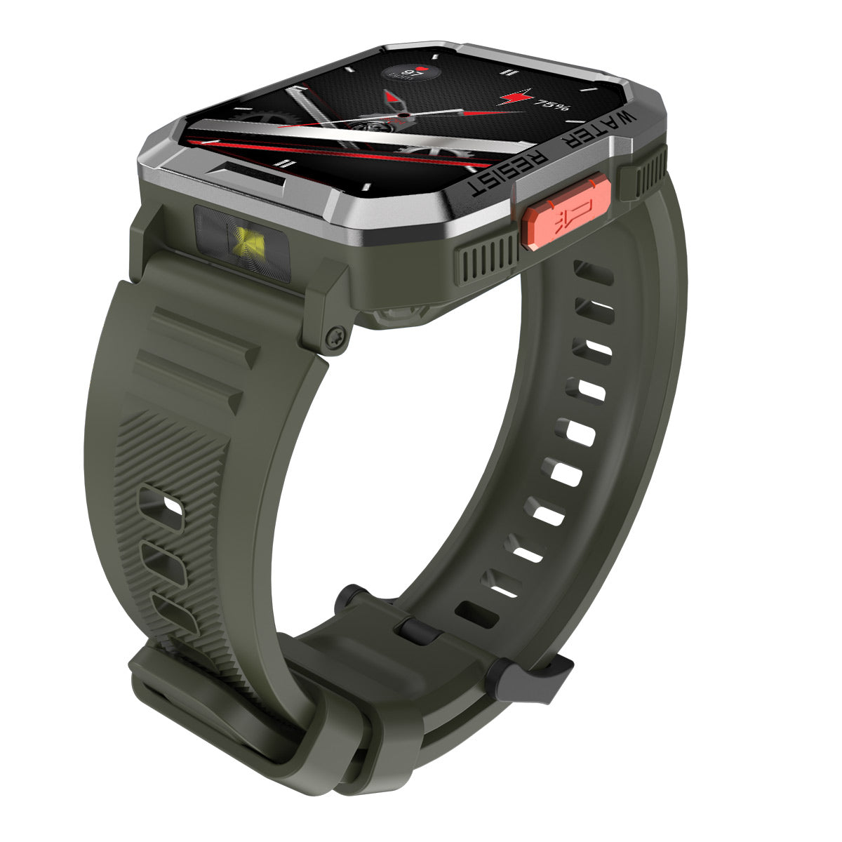 Blackview W60 2,01 Zoll 900 mAh LED-Taschenlampe Campass Outdoor-Smartwatch 