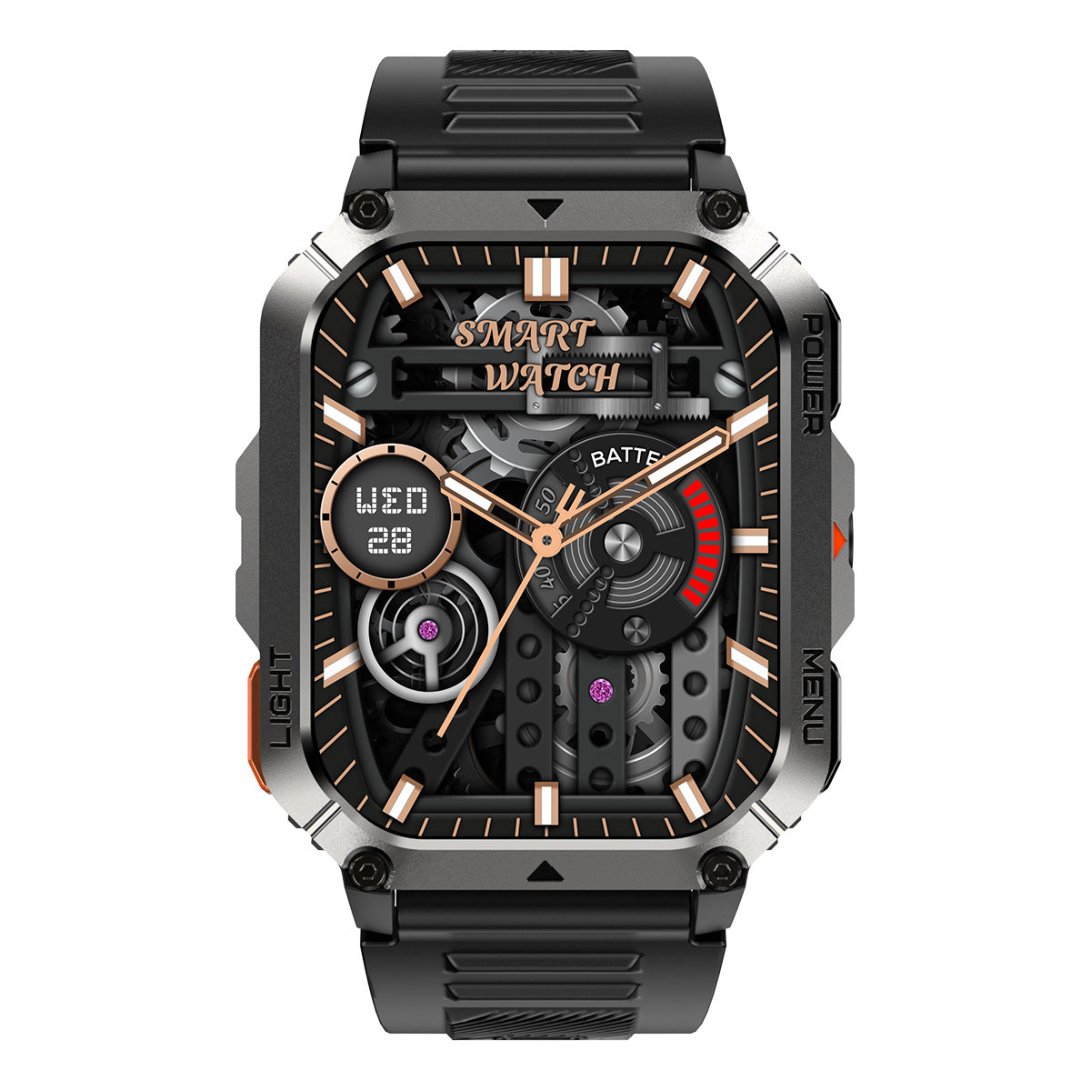 Blackview W70 Pro 2,01-Zoll 900mAh Eingebaute LED-Taschenlampe Outdoor-Sport-Smartwatch
