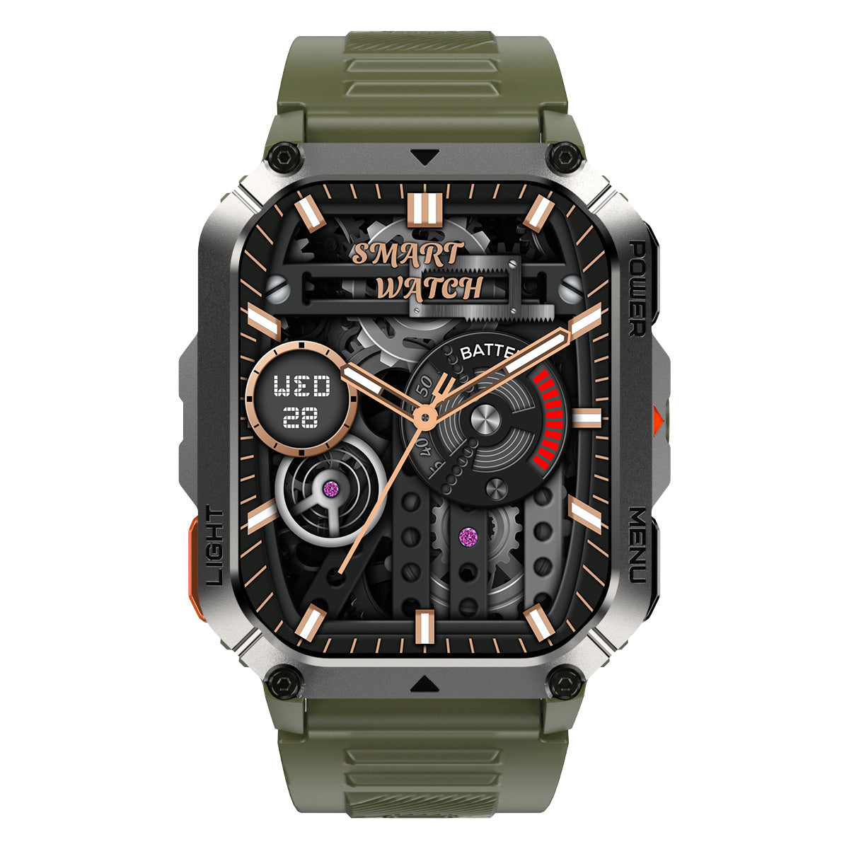 Blackview W70 Pro 2,01-Zoll 900mAh Eingebaute LED-Taschenlampe Outdoor-Sport-Smartwatch