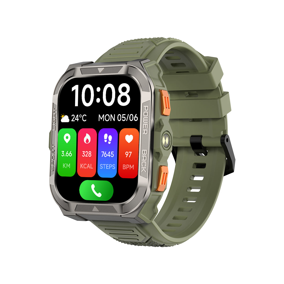 Blackview W80 Pro GPS 1.91-inch 900mAh Built-in LED Flashlight Outdoor Sports Smart Watch