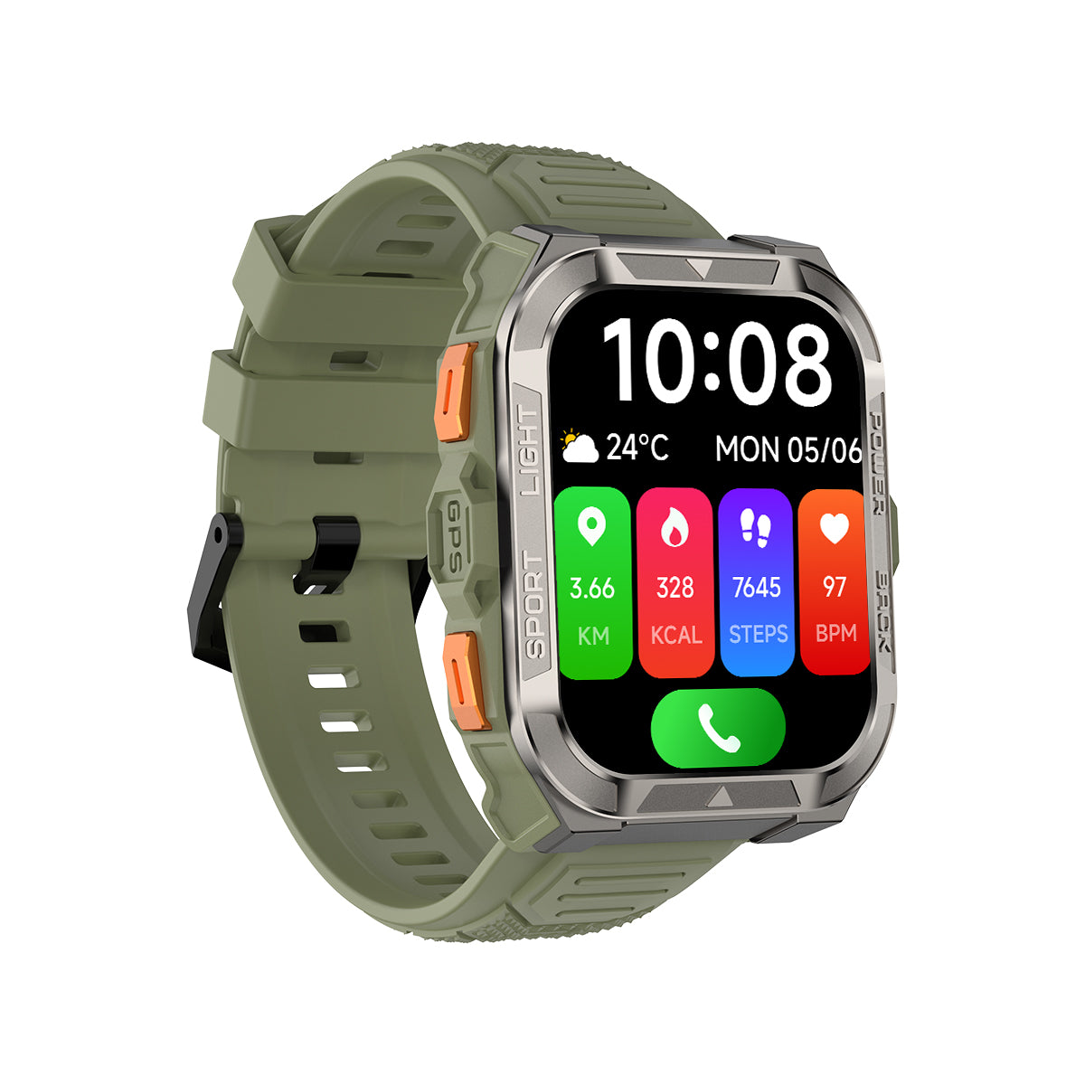 Blackview W80 Pro GPS 1.91-inch 900mAh Built-in LED Flashlight Outdoor Sports Smart Watch