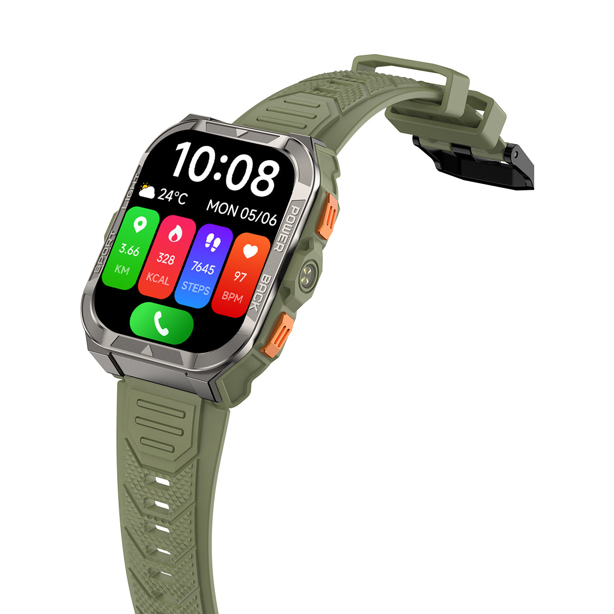 Blackview W80 Pro GPS 1.91-inch 900mAh Built-in LED Flashlight Outdoor Sports Smart Watch