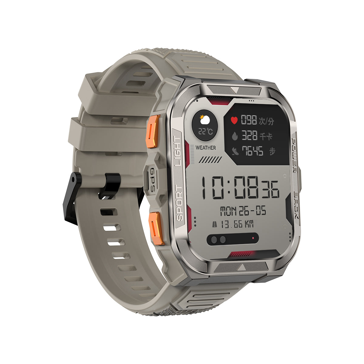 Blackview W80 Pro GPS 1.91-inch 900mAh Built-in LED Flashlight Outdoor Sports Smart Watch