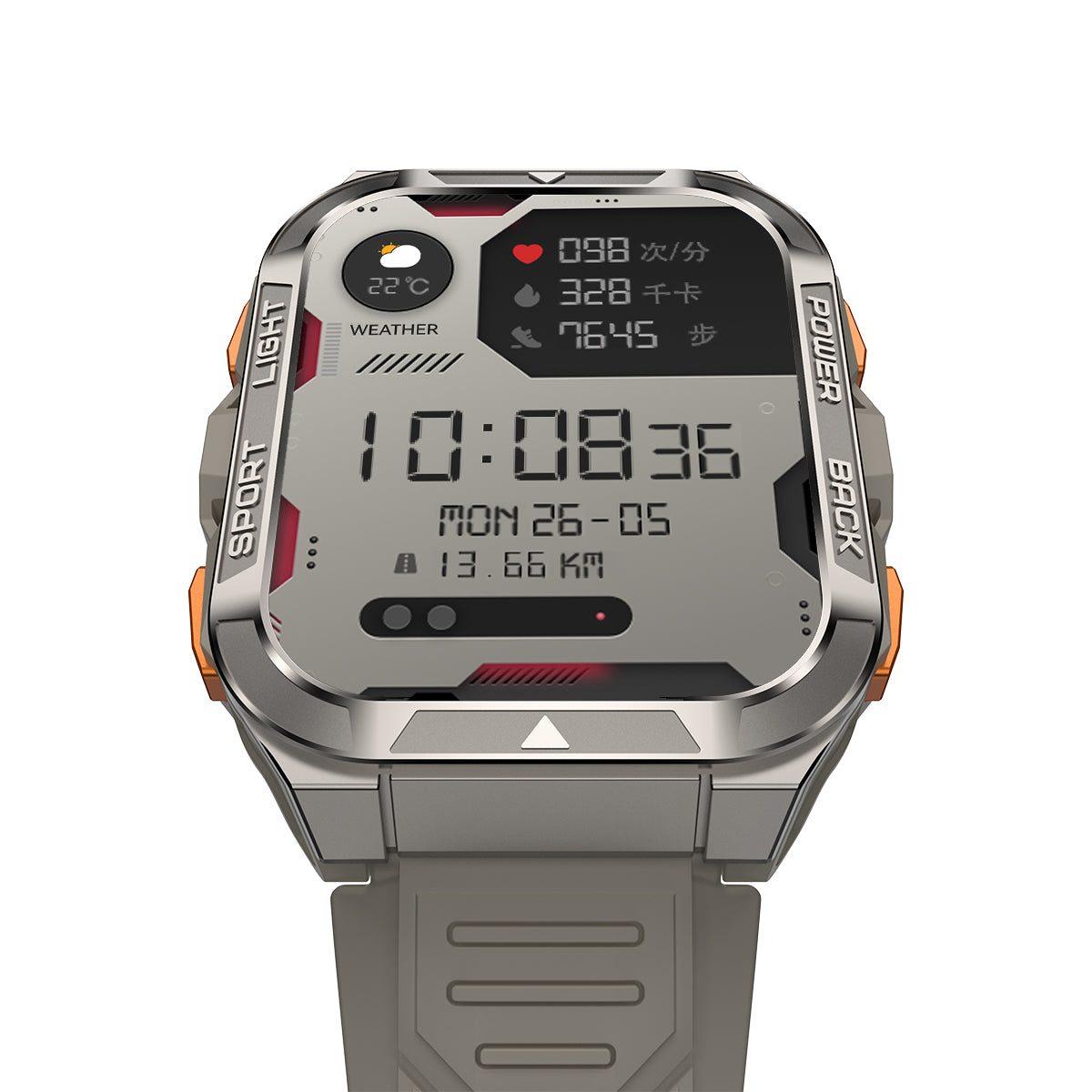 Blackview W80 Pro GPS 1.91-inch 900mAh Built-in LED Flashlight Outdoor Sports Smart Watch