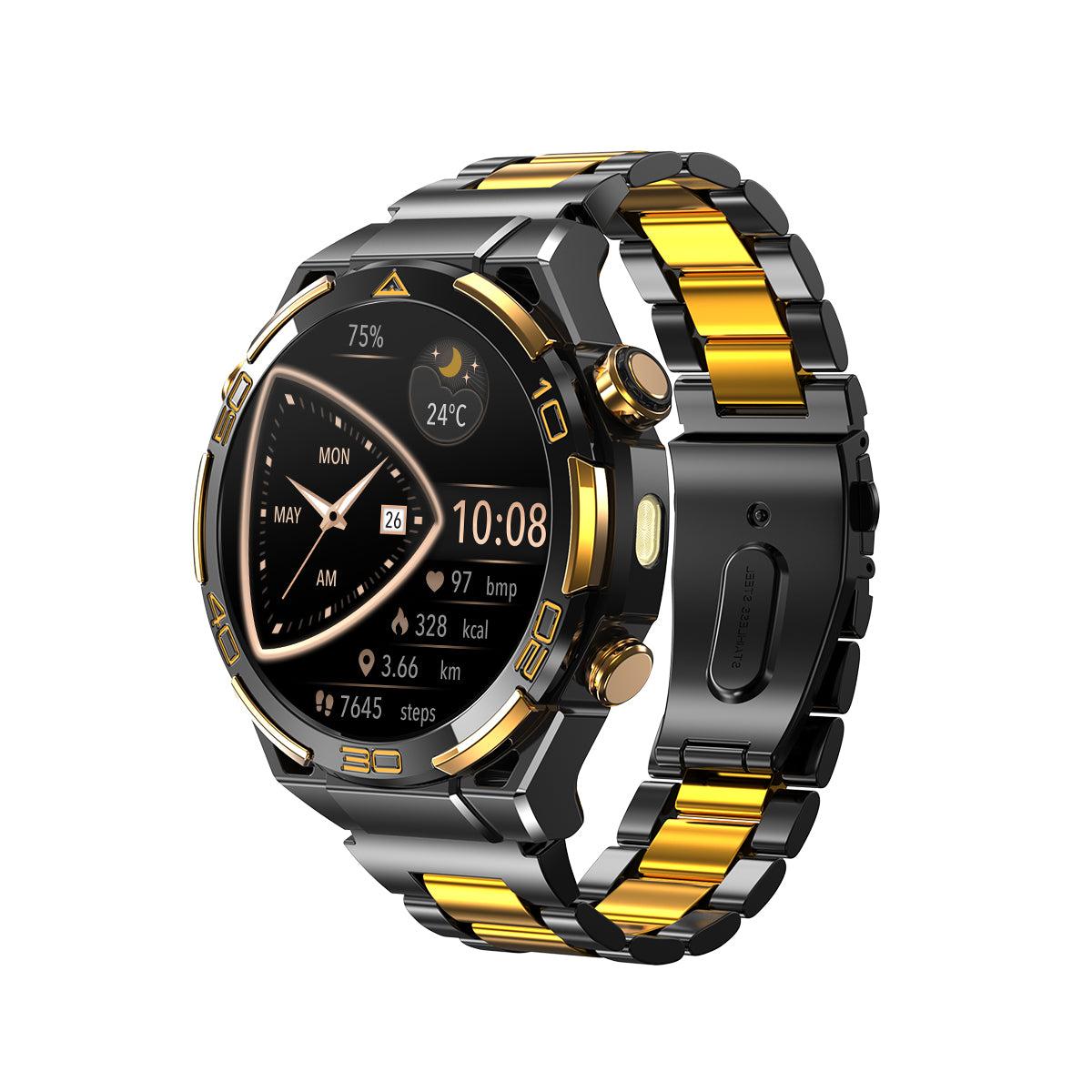 Blackview W90 Pro GPS 1.43-Zoll AMOLED-Bildschirm Eingebaute LED-Taschenlampe Outdoor-Sport-Smartwatch