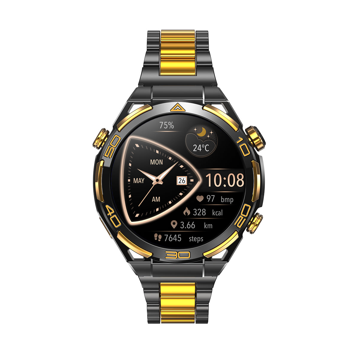 Blackview W90 Pro GPS 1.43-Zoll AMOLED-Bildschirm Eingebaute LED-Taschenlampe Outdoor-Sport-Smartwatch