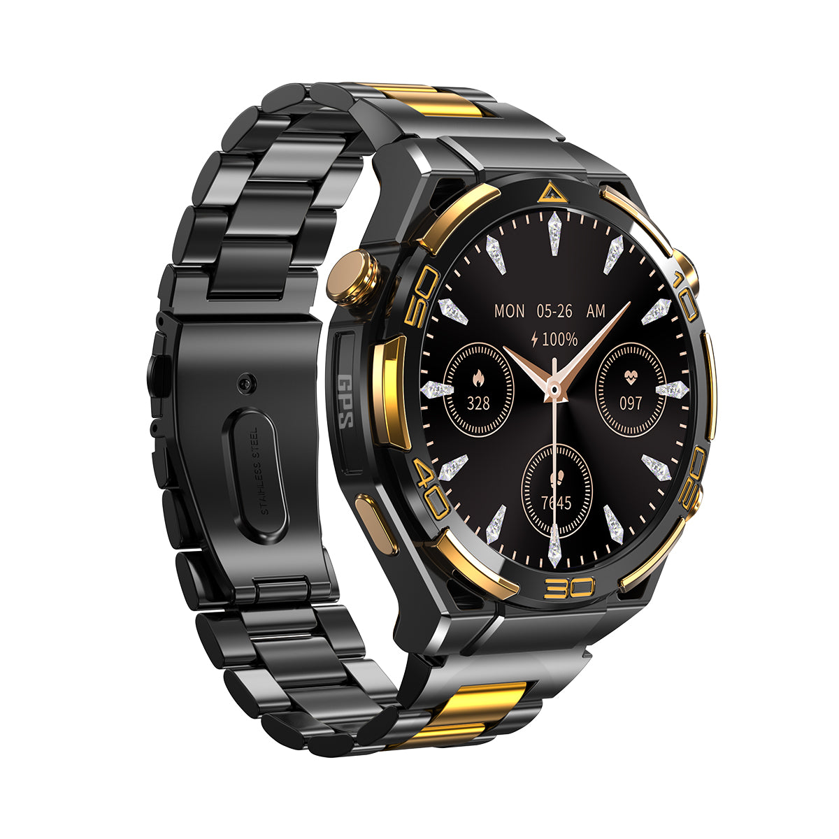 Blackview W90 Pro GPS 1.43-inch AMOLED Screen Built-in LED Flashlight Outdoor Sports Smart Watch