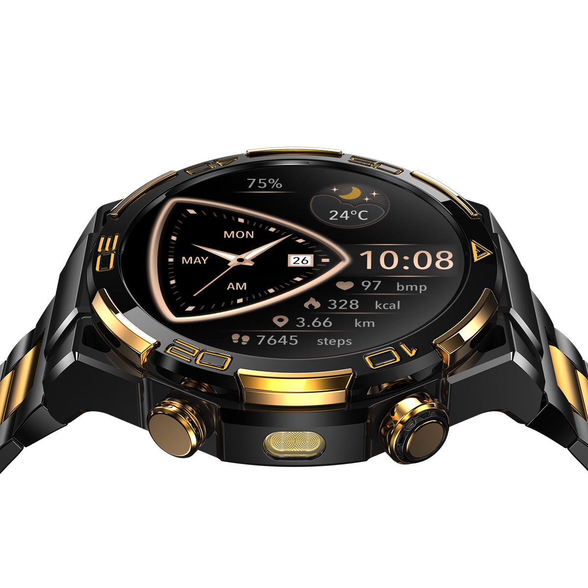 Blackview W90 Pro GPS 1.43-inch AMOLED Screen Built-in LED Flashlight Outdoor Sports Smart Watch