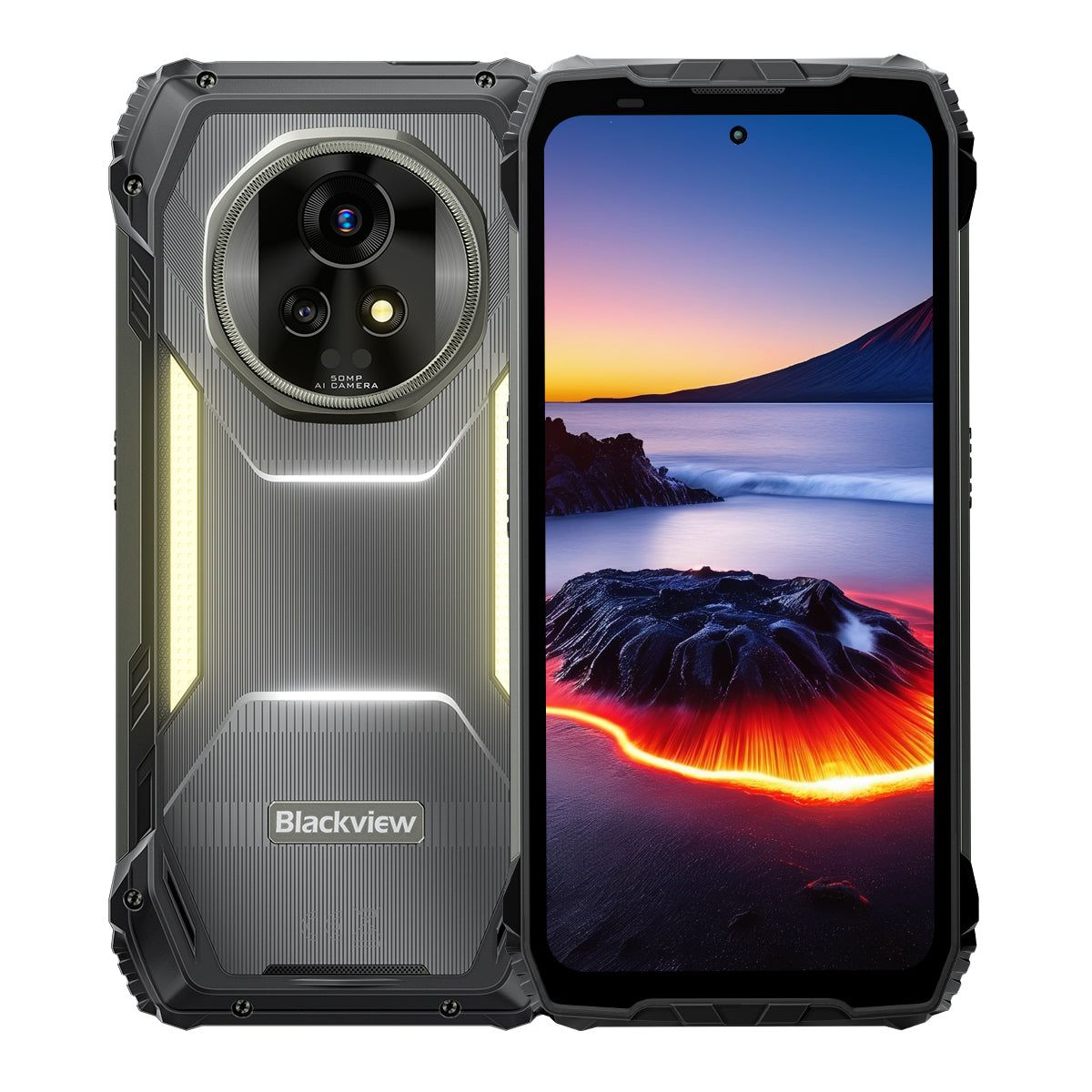 Blackview XPLORE 2 Projektor 5G KI Robust Telefon mit 6,73" 3,2K AMOLED Display Dimensity 8300 20000mAh & Eingebautes Campinglicht