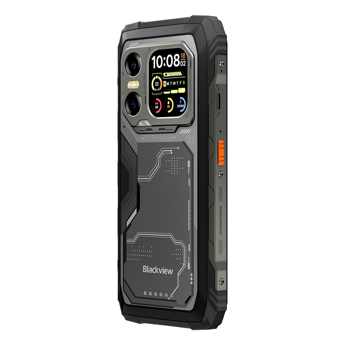 Blackview XPLORE X1 6.78" 120Hz Main & 2.01" Secondary Display MediaTek Dimensity 7050 Octa-core 108MP Main+20MP Night Vision Camera 5G AI Rugged Phone