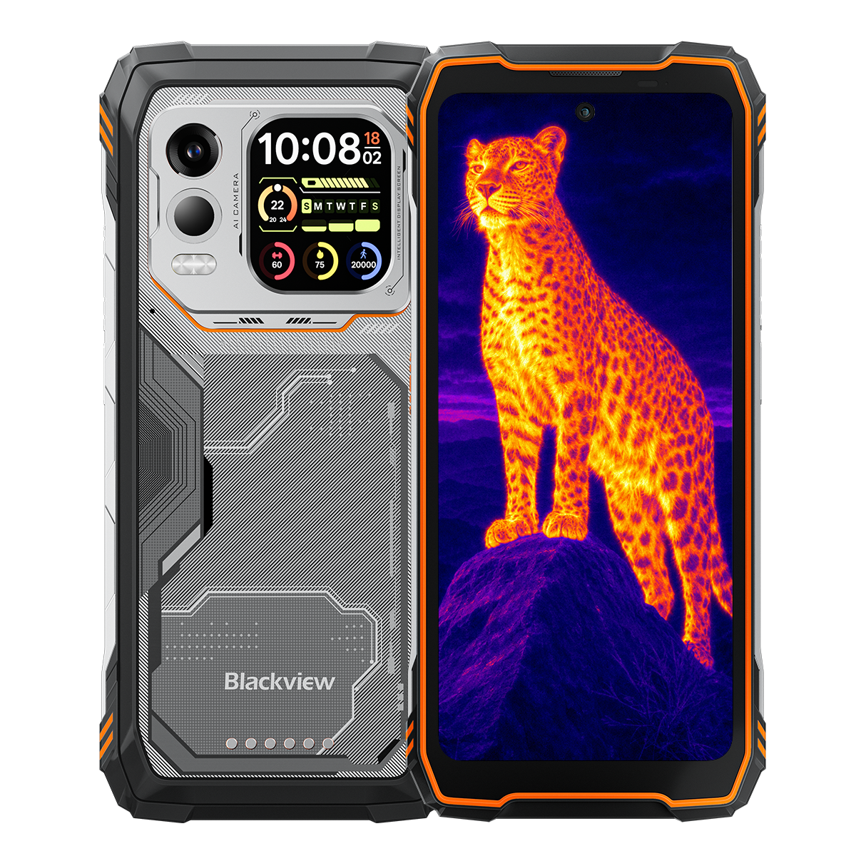 Blackview XPLORE X1 Pro Wärmebild-5G-Robusttelefon mit 6,78-Zoll 2,4K 120Hz Haupt- und 2,01-Zoll Sekundärdisplay, 10000mAh Akku