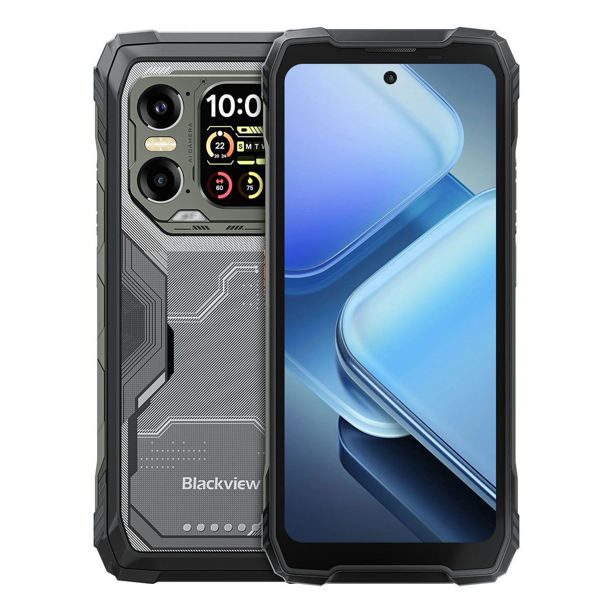 Blackview XPLORE 1 6.78" 120Hz Haupt- & 2.01" Sekundärdisplay MediaTek Dimensity 7050 20000mAh Eingebaute 170LM Taschenlampe 5G KI Robust Smartphone