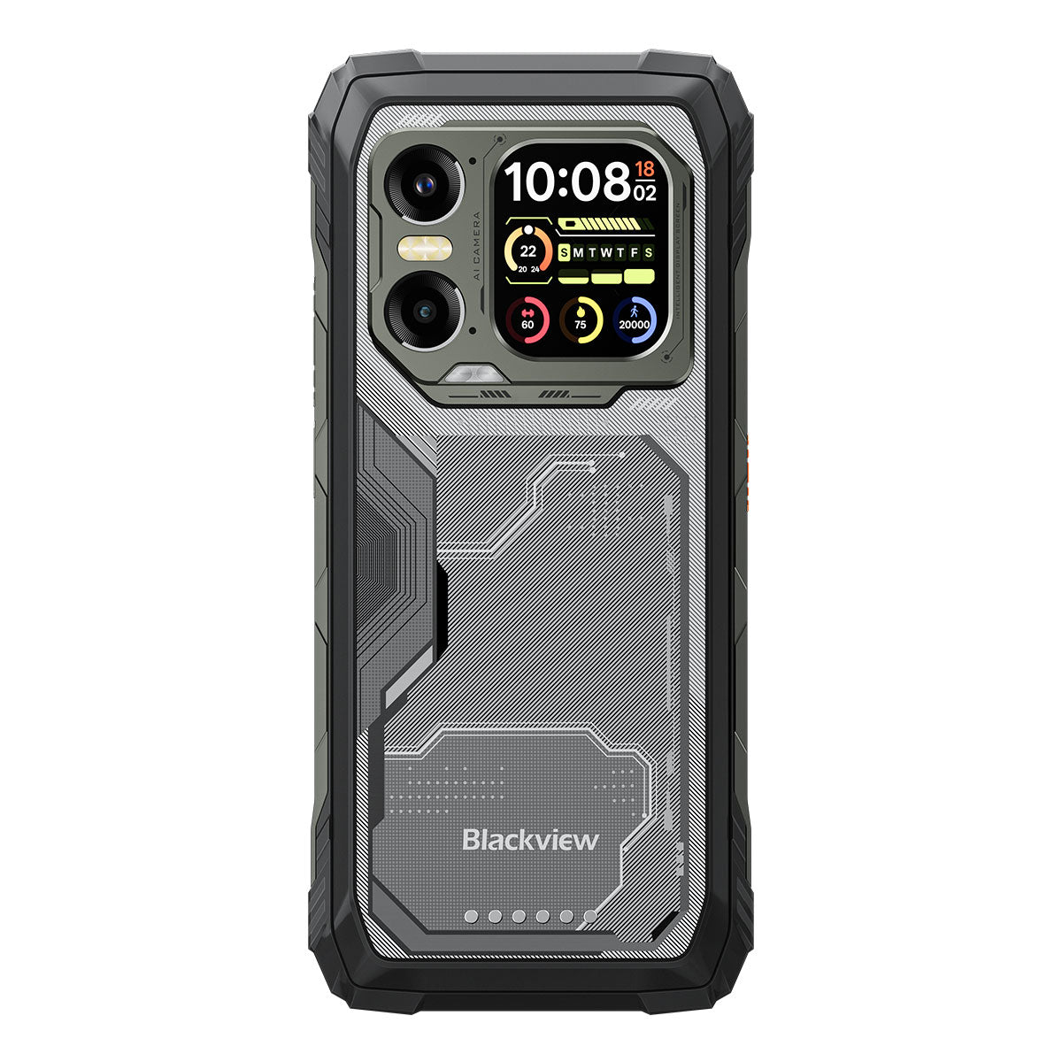 Blackview XPLORE 1 6.78" 120Hz Haupt- & 2.01" Sekundärdisplay MediaTek Dimensity 7050 20000mAh Eingebaute 170LM Taschenlampe 5G KI Robust Smartphone