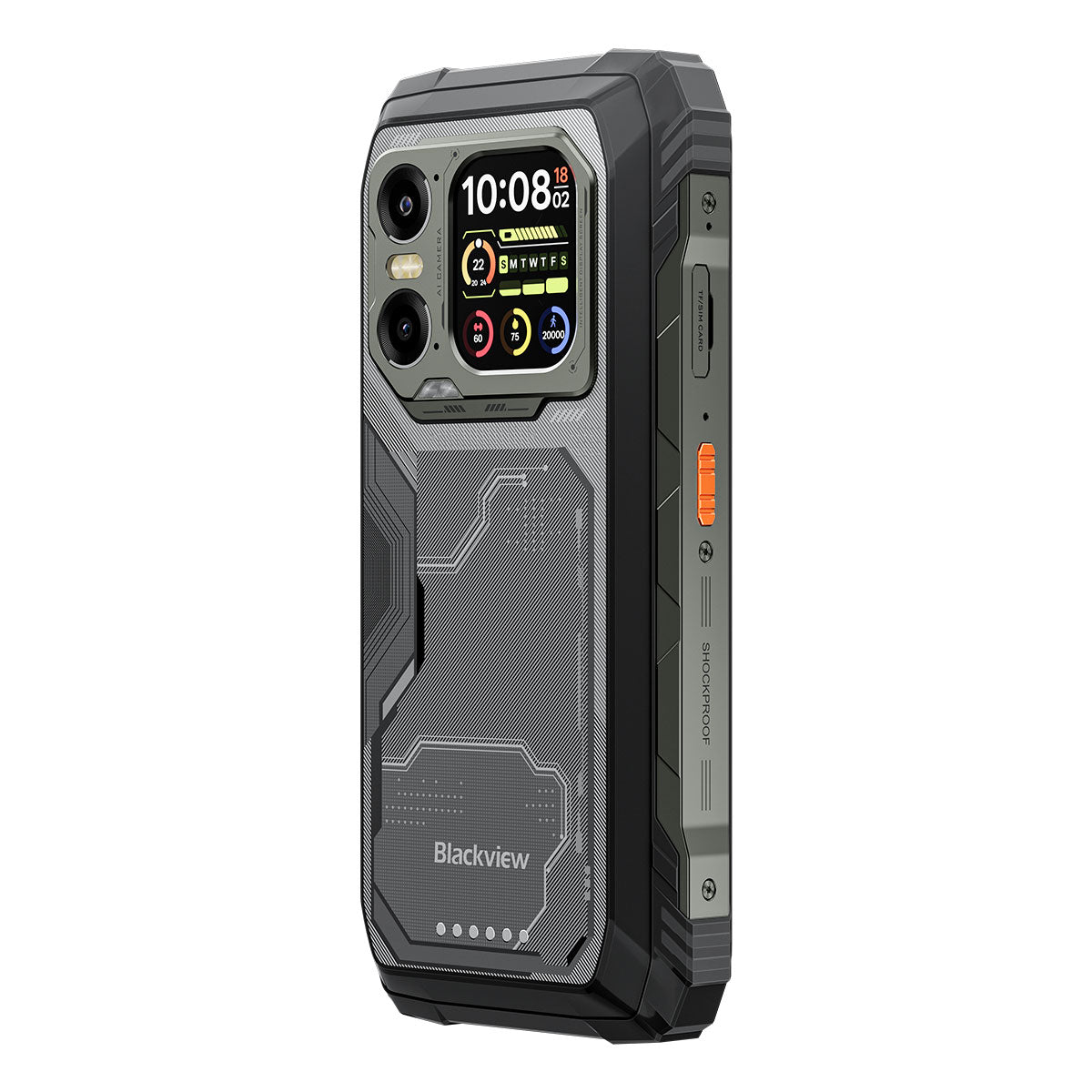 Blackview XPLORE 1 6.78" 120Hz Haupt- & 2.01" Sekundärdisplay MediaTek Dimensity 7050 20000mAh Eingebaute 170LM Taschenlampe 5G KI Robust Smartphone