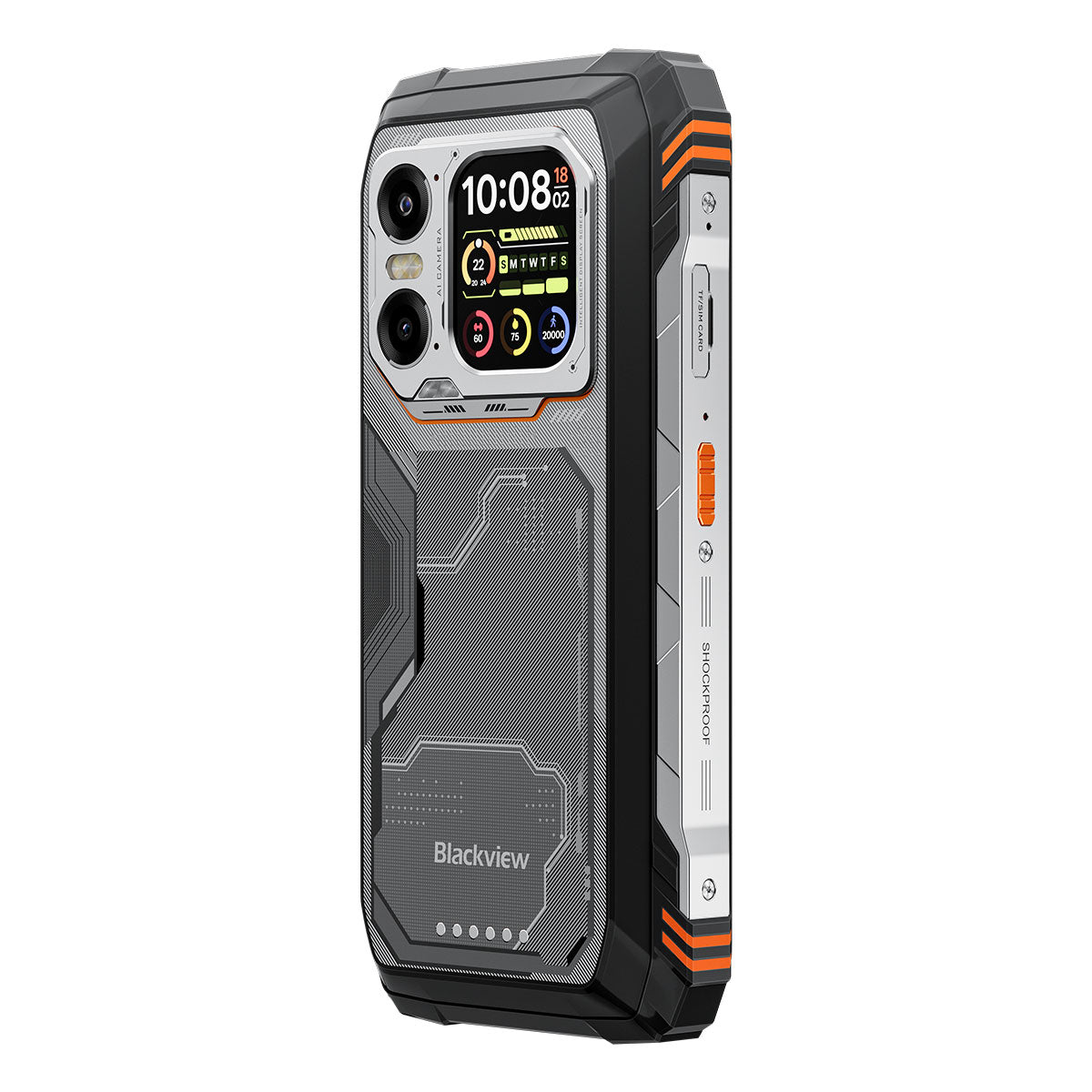 Blackview XPLORE 1 6.78" 120Hz Haupt- & 2.01" Sekundärdisplay MediaTek Dimensity 7050 20000mAh Eingebaute 170LM Taschenlampe 5G KI Robust Smartphone