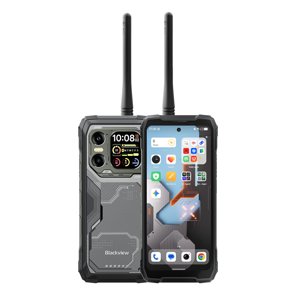 Blackview XPLORE 1 Walkie Talkie 5G Walkie-talkie Robust Telefon mit 6,78" 120Hz Haupt- & 2,01" Sekundärdisplay 20000mAh Akku